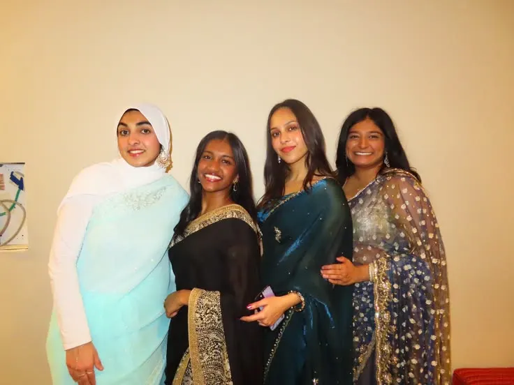 Dhaya with friends