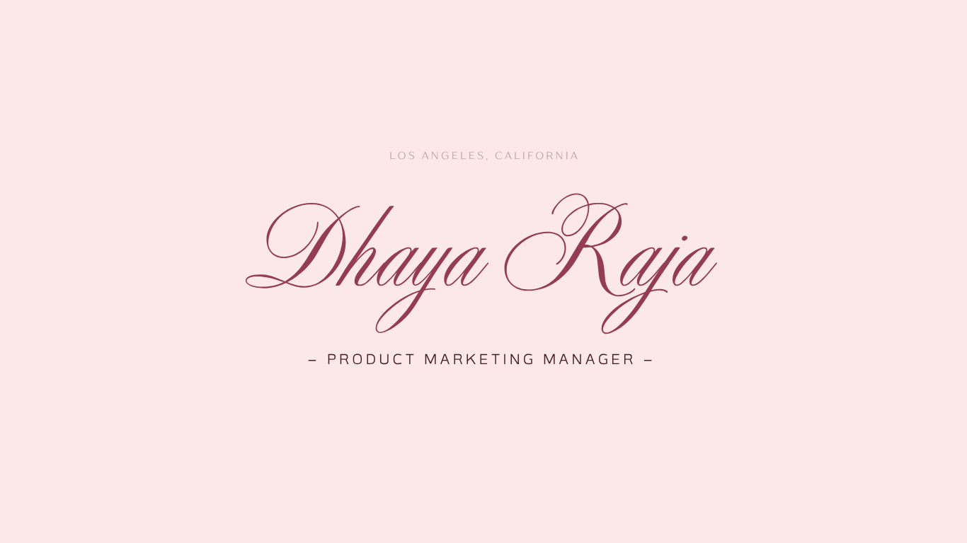 Dhaya Raja - Product Marketing Manager